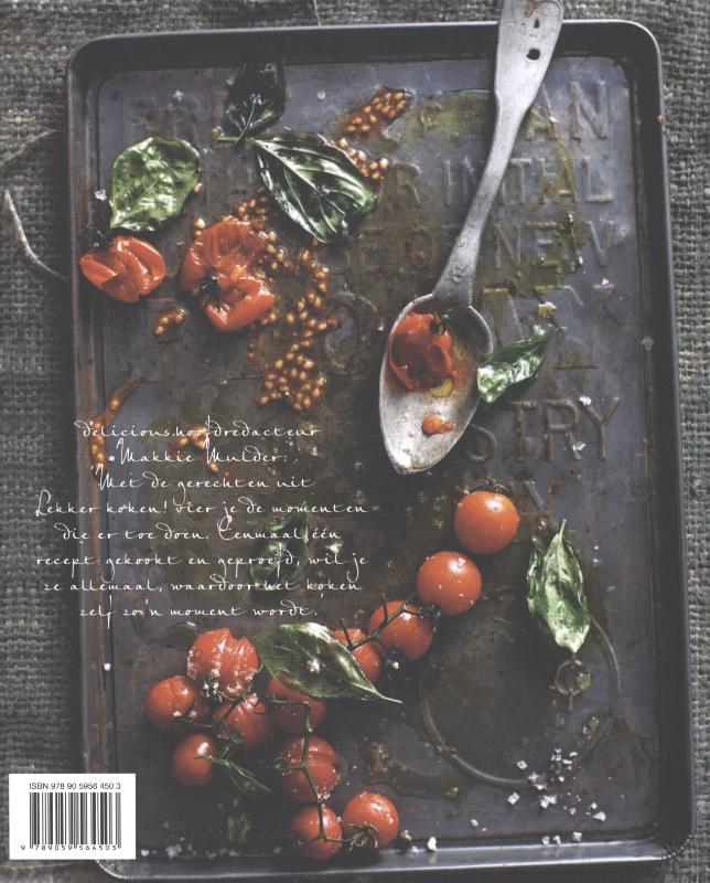 Achterkant van Delicious. Lekker koken!