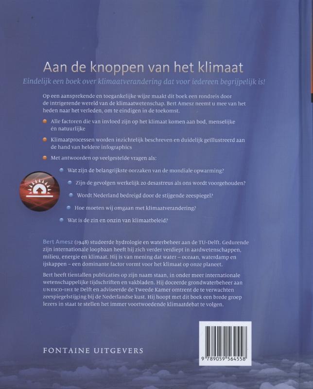 Achterkant van Aan de knoppen van het klimaat