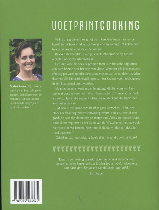 Achterkant van Voetprint Cooking