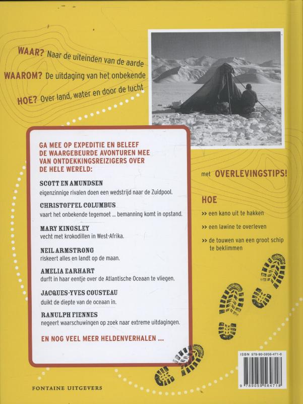 Achterkant van Op expeditie!