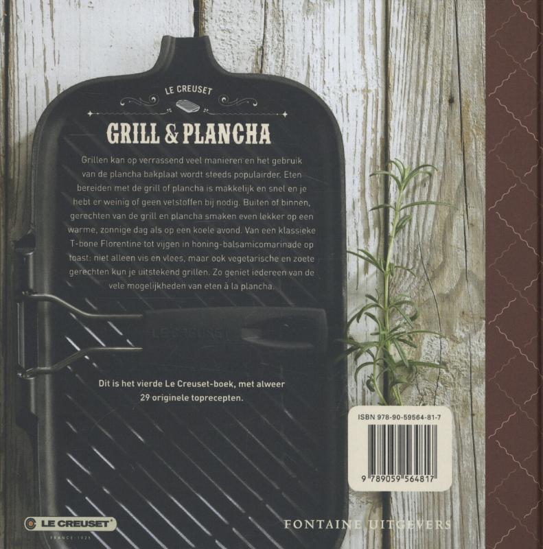 Achterkant van Grill en plancha - le creuset