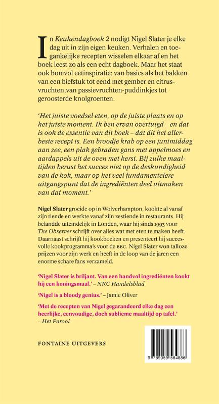 Achterkant van Keukendagboek 2