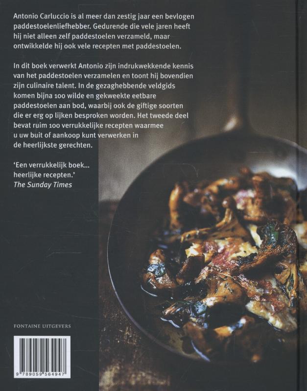 Achterkant van Paddestoelen uit de keuken van Carluccio