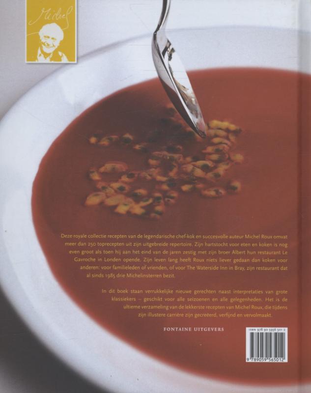 Achterkant van Michel Roux
