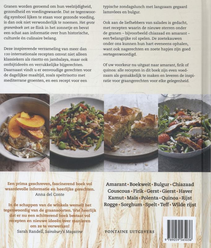 Achterkant van Het grote granenboek