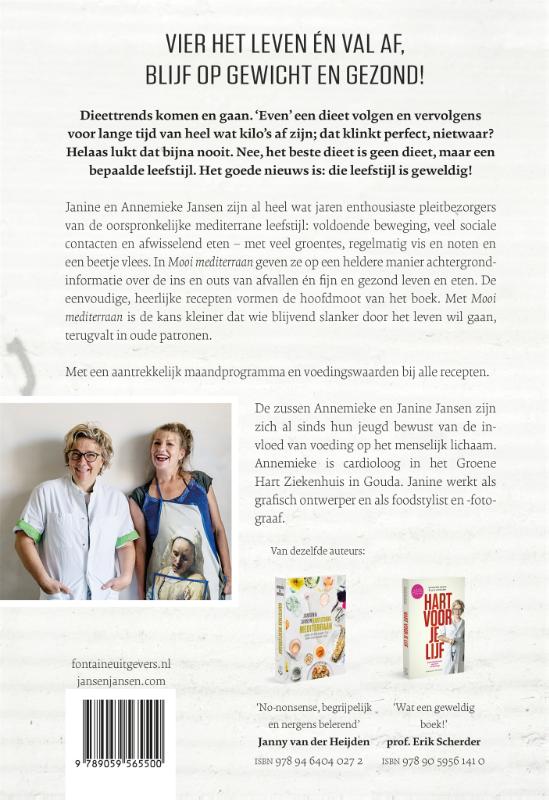Achterkant van Mooi mediterraan