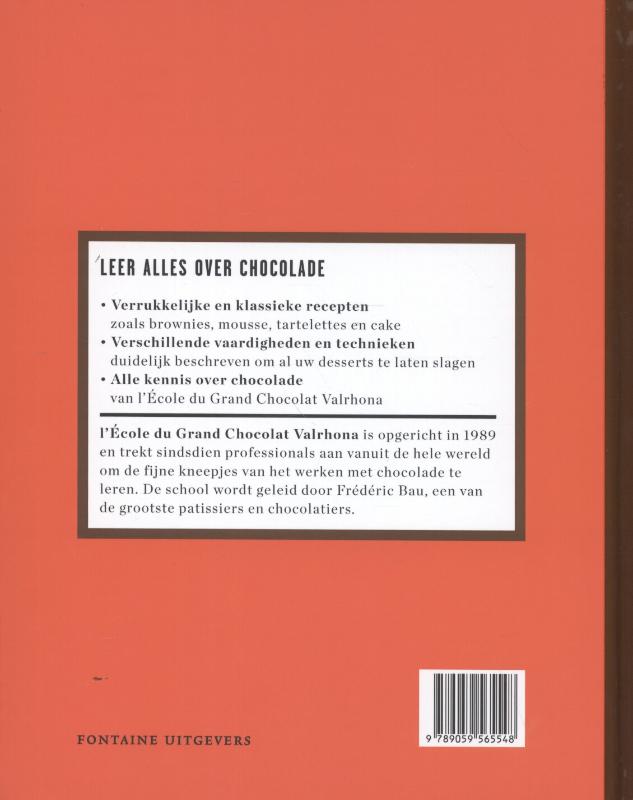 Achterkant van De essentie van chocola