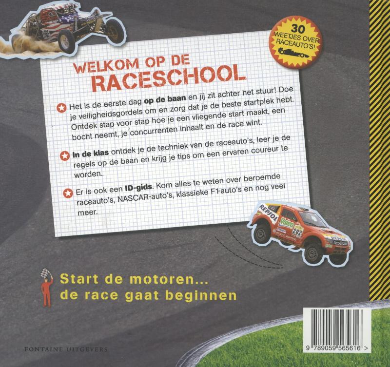 Achterkant van Autocoureur