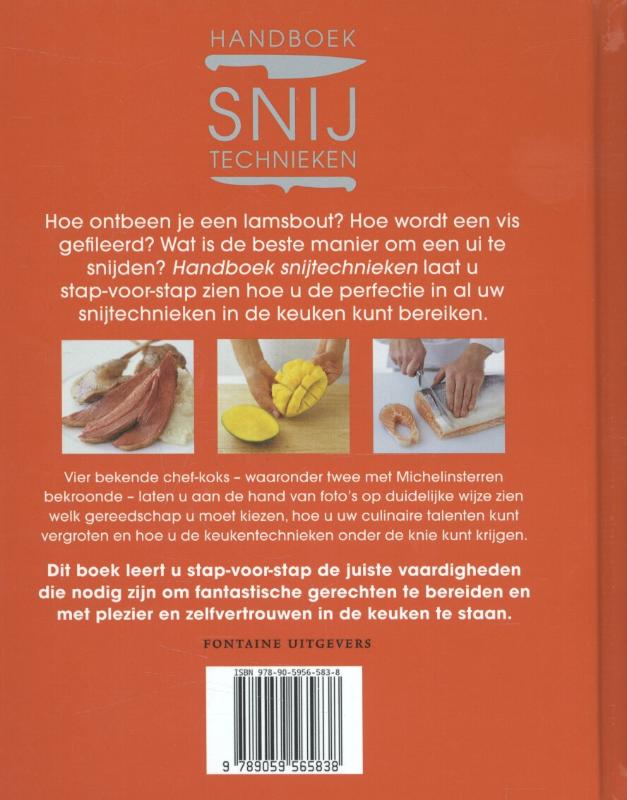 Achterkant van Handboek snijtechnieken