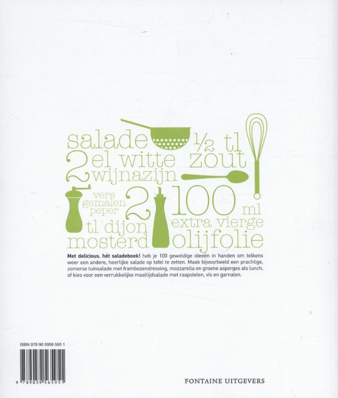 Achterkant van Hét saladeboek!