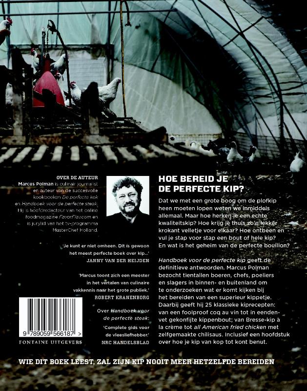 Achterkant van Handboek voor de perfecte kip