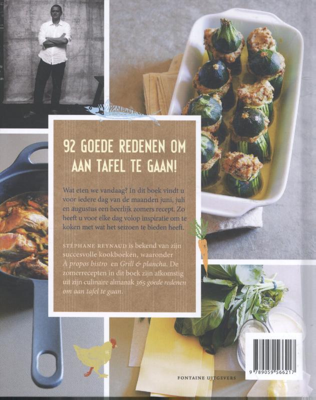 Achterkant van De zomer op tafel