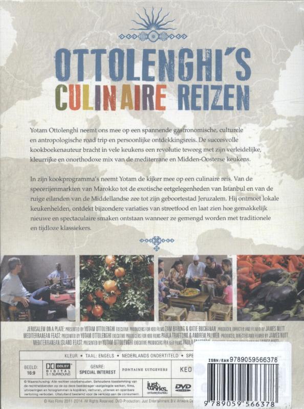 Achterkant van Ottolenghi's culinaire reizen