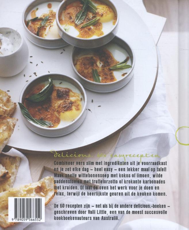 Achterkant van delicious. 60 x easyrecepten
