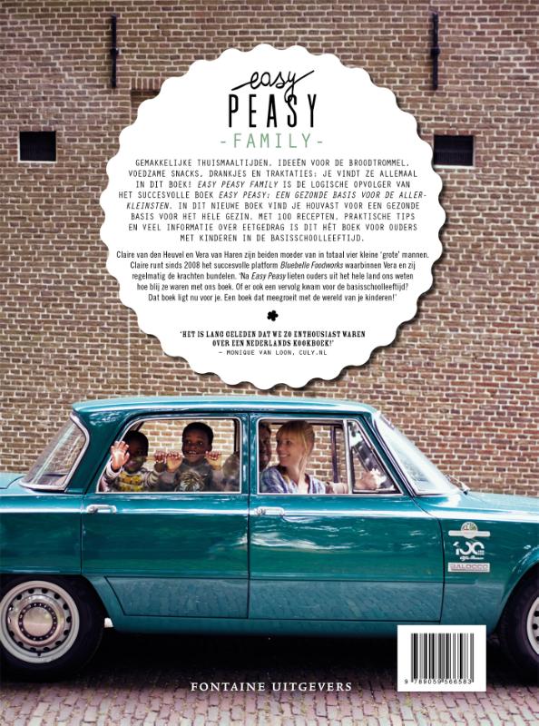 Achterkant van Easy peasy family
