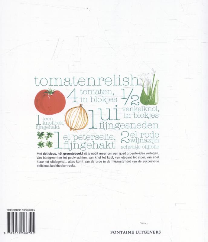 Achterkant van Hét groenteboek!
