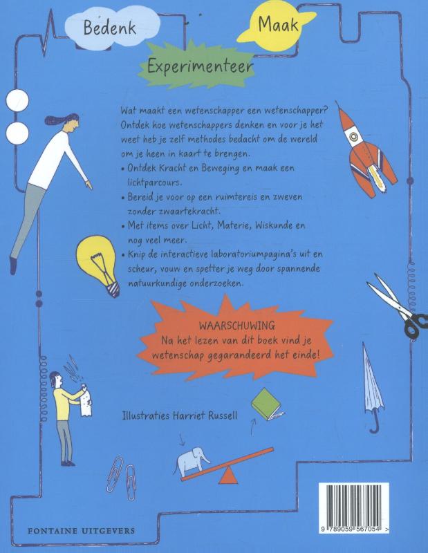 Achterkant van Wetenschapper in de dop