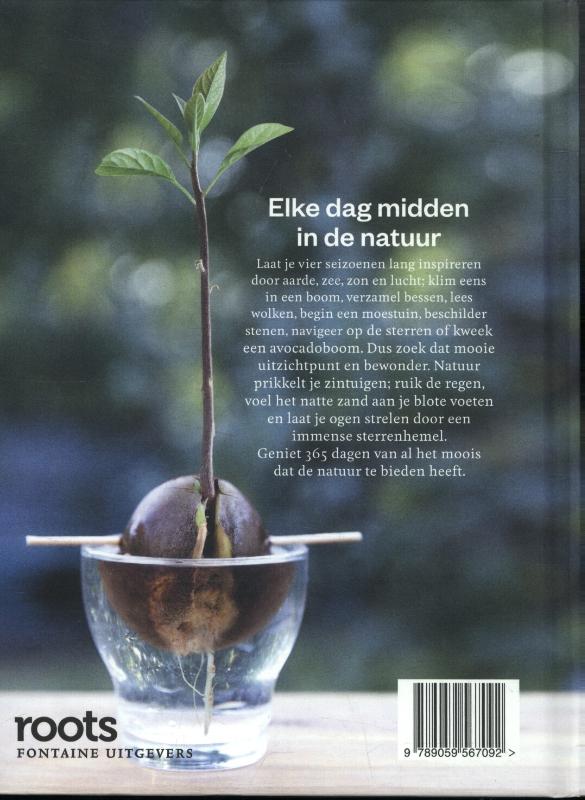 Achterkant van Midden in de natuur
