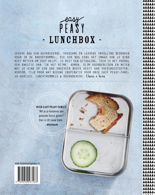 Achterkant van Easy Peasy lunchbox