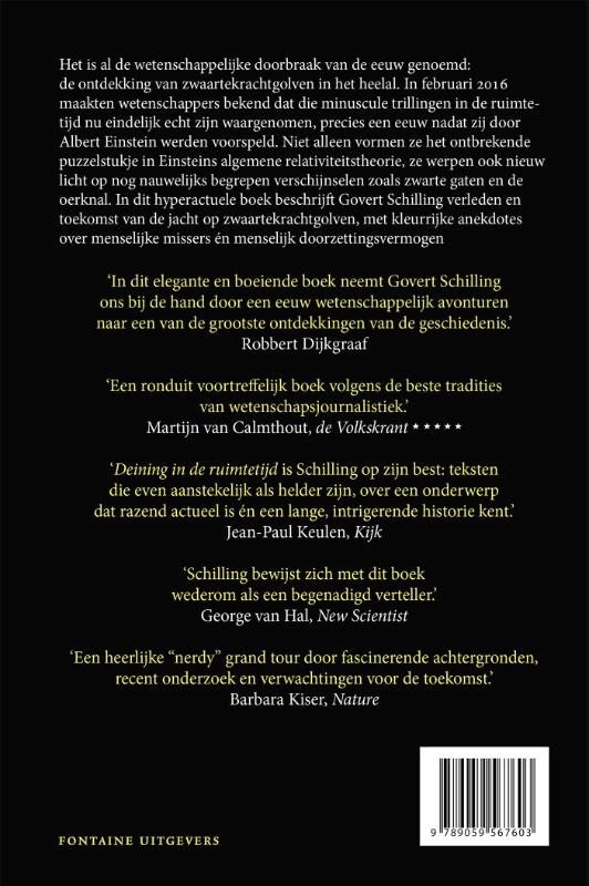 Achterkant van Deining in de ruimtetijd
