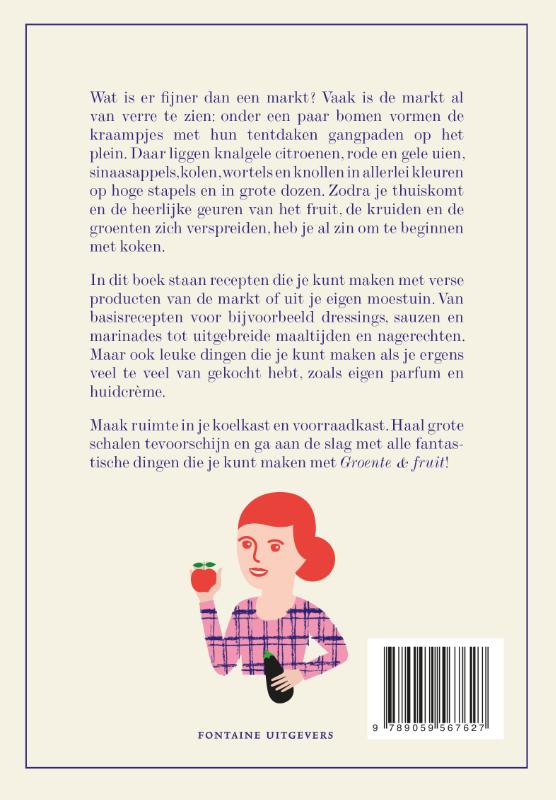 Achterkant van Groente en fruit