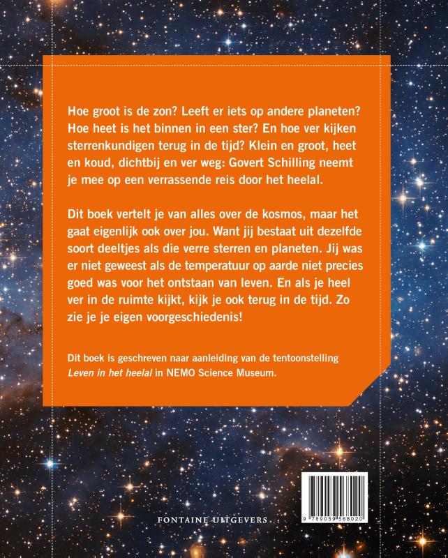 Achterkant van De kosmos en ik