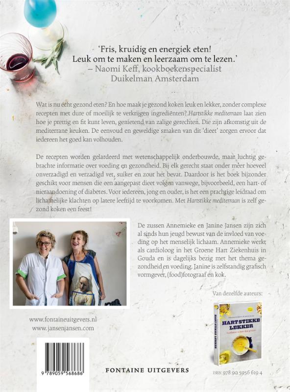Achterkant van Hartstikke mediterraan