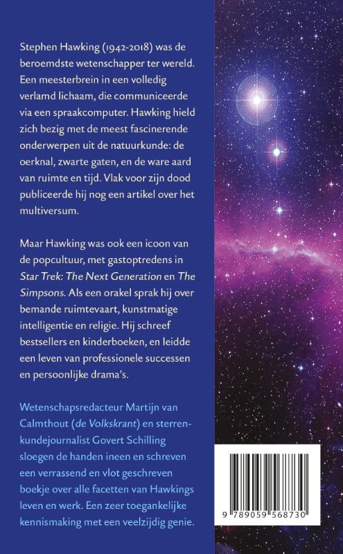 Achterkant van Stephen Hawking