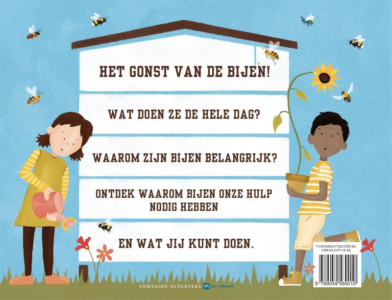 Achterkant van Bijenboek