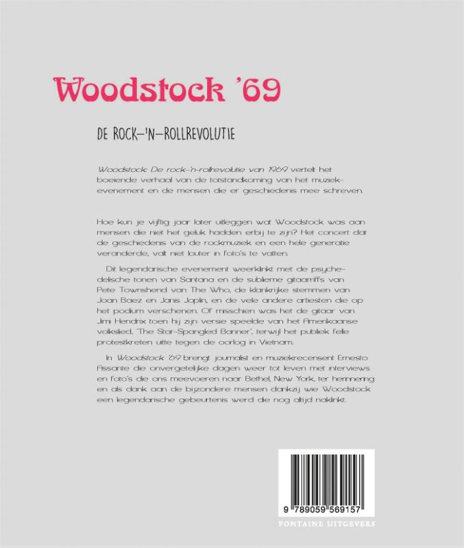 Achterkant van Woodstock '69