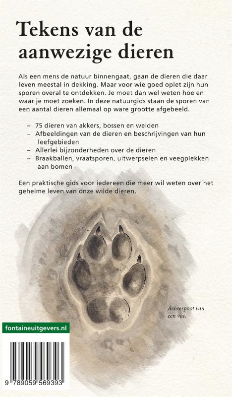 Achterkant van Dierensporen