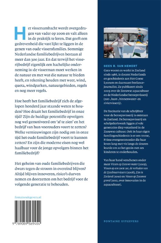 Achterkant van Met de kop in de wind