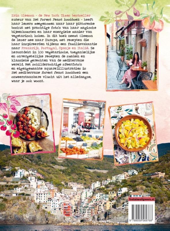 Achterkant van Het mediterrane forest feast kookboek