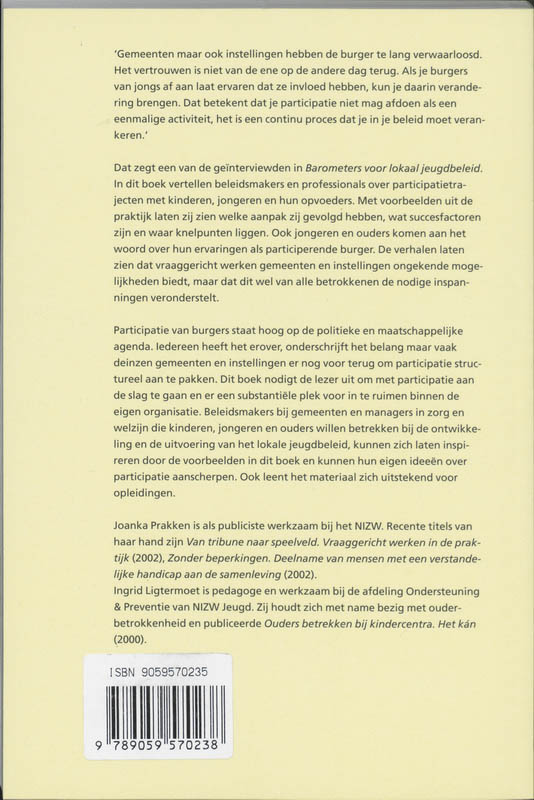 Achterkant van Barometers voor lokaal jeugdbeleid