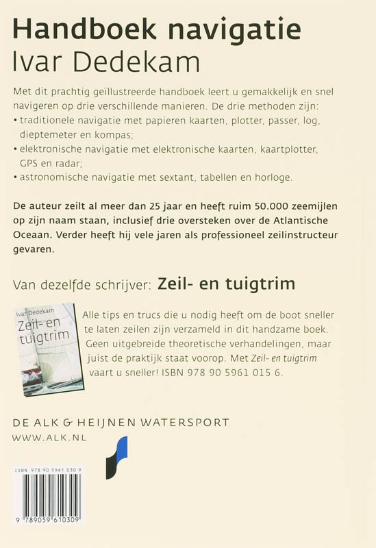Achterkant van Handboek Navigatie