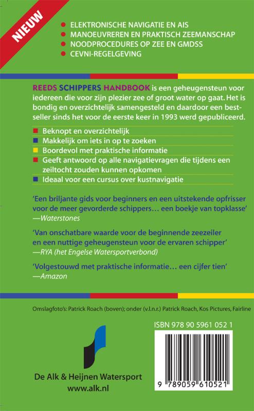 Achterkant van Reeds Schippers Handboek
