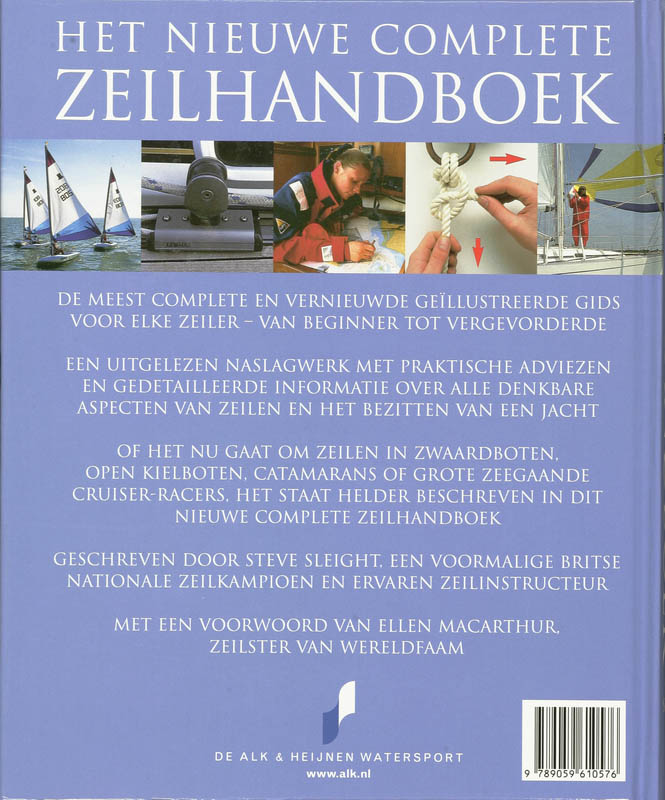 Achterkant van Het nieuwe complete zeilhandboek