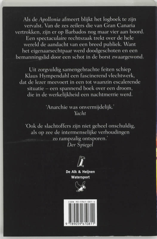 Achterkant van Angst zeilde mee