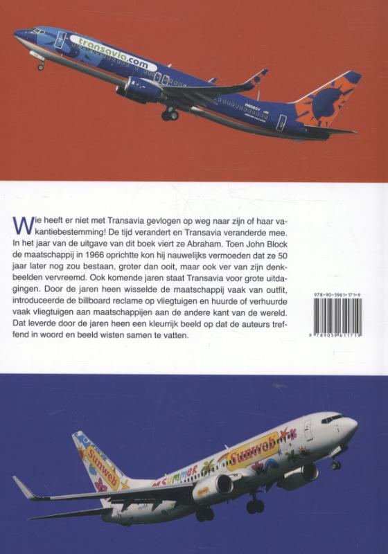 Achterkant van 50 jaar Transavia