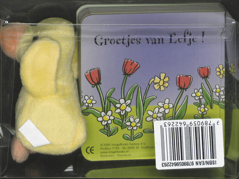 Achterkant van Eefje het eendje