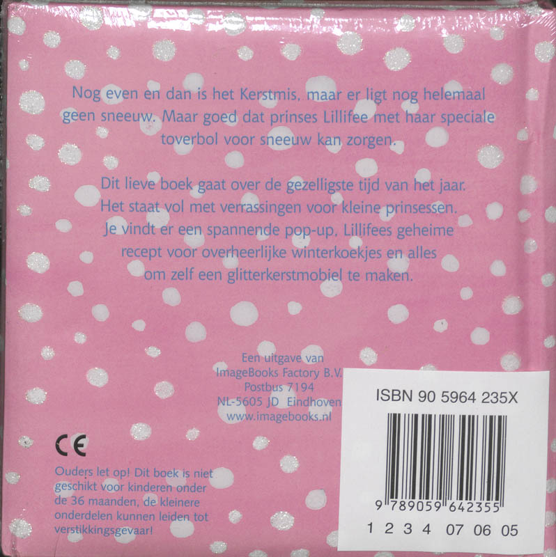 Achterkant van Prinses Lillifees winterfeest
