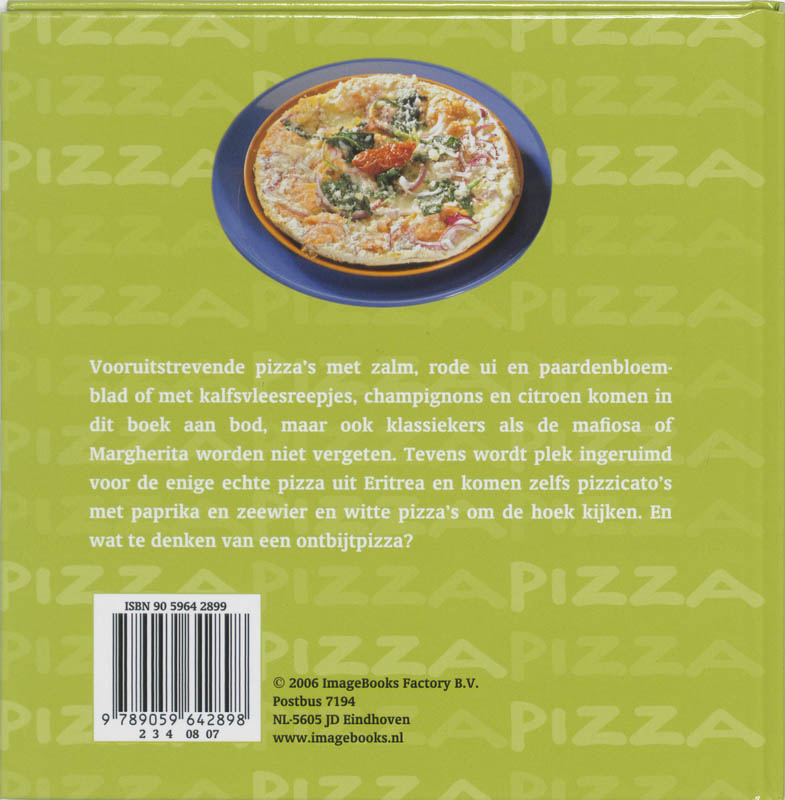 Achterkant van Pizza