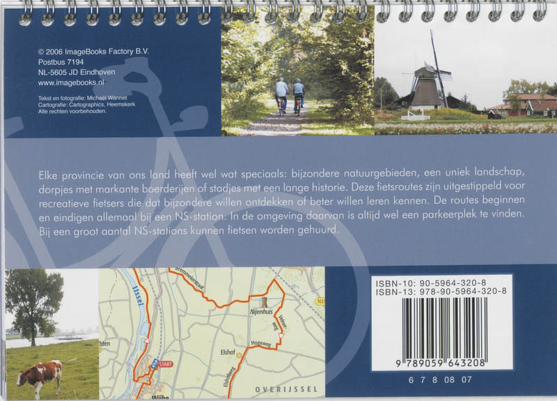 Achterkant van Fietsroutes