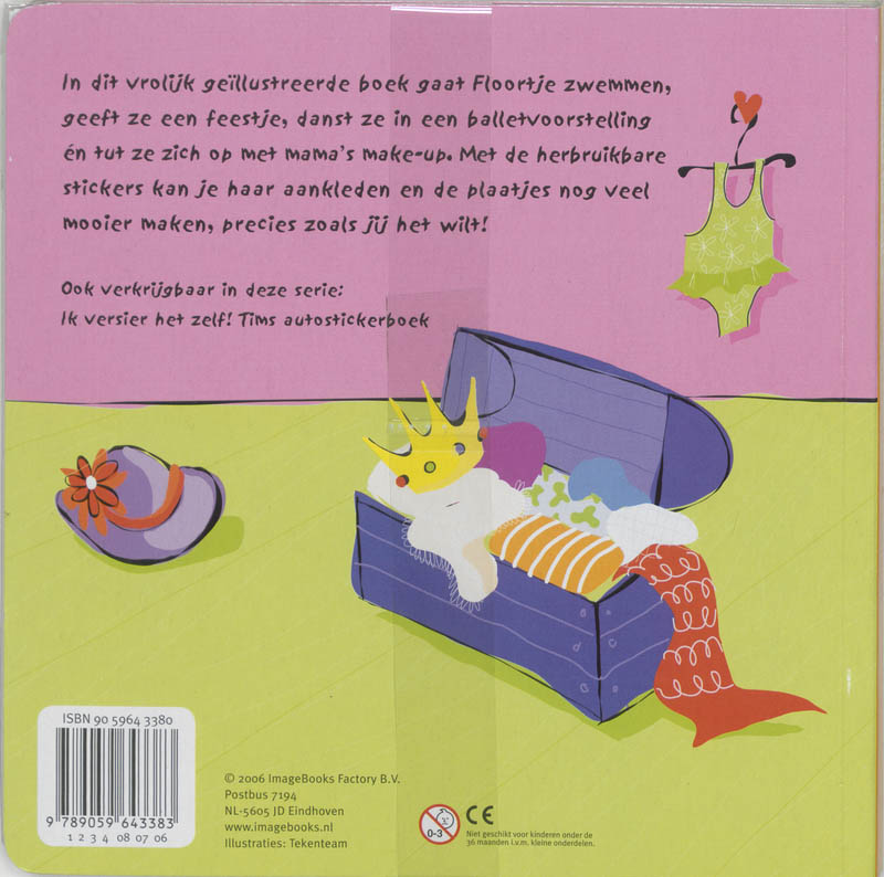 Achterkant van Floortjes aankleedstickerboek