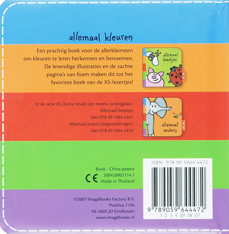 Achterkant van Allemaal kleuren