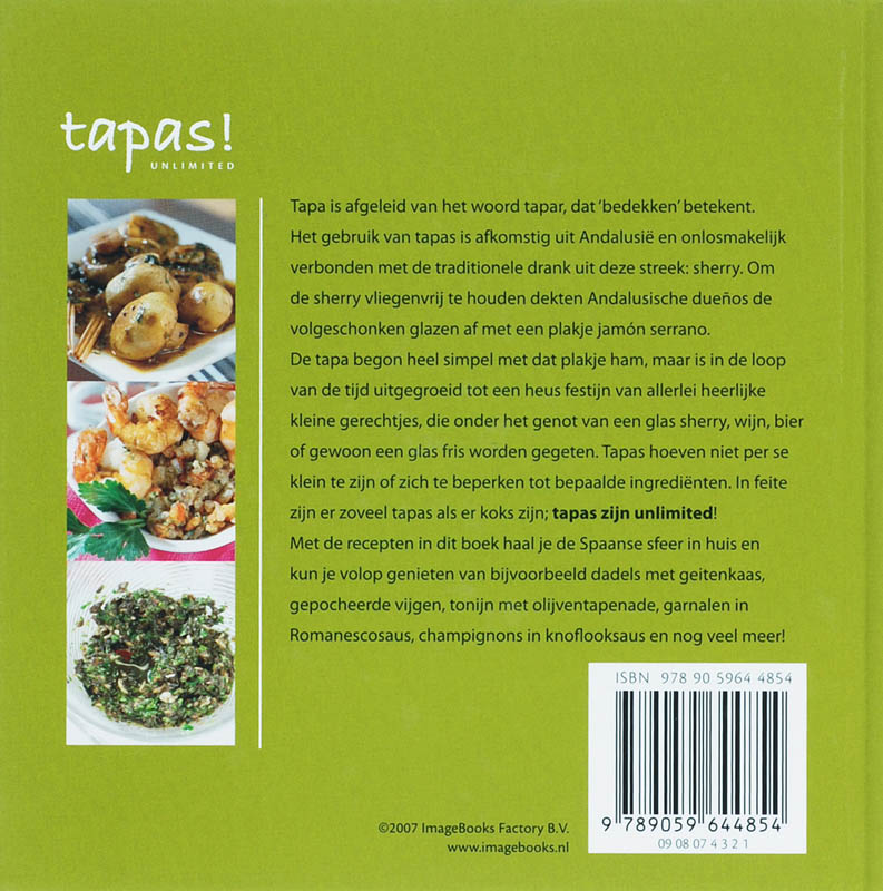 Achterkant van Tapas!