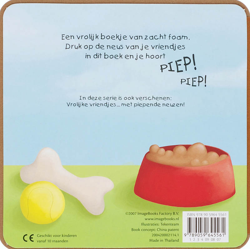Achterkant van Vrolijke dieren... met piepende neuzen