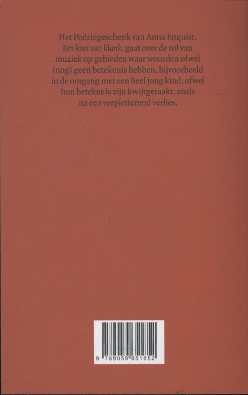 Achterkant van Een kooi van klank