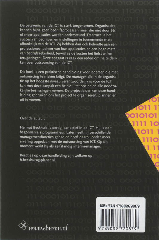 Achterkant van Handleiding Outsourcing van ICT