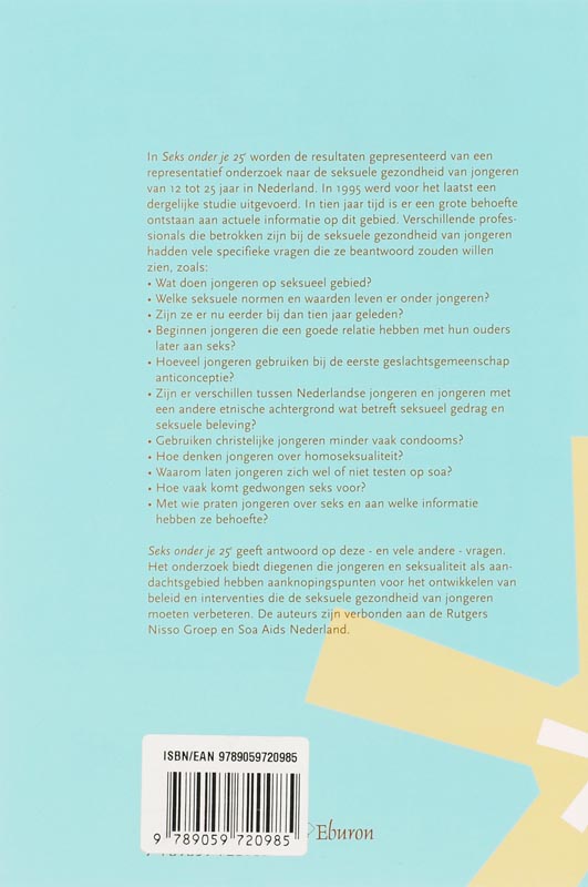 Achterkant van Seks onder je 25e